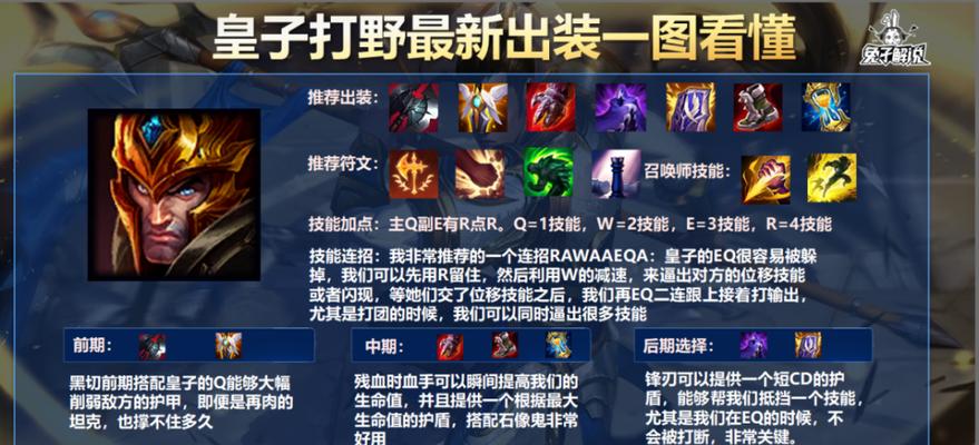 夏天皇子出装攻略（轻盈装备打破敌阵——皇子夏季装备推荐）
